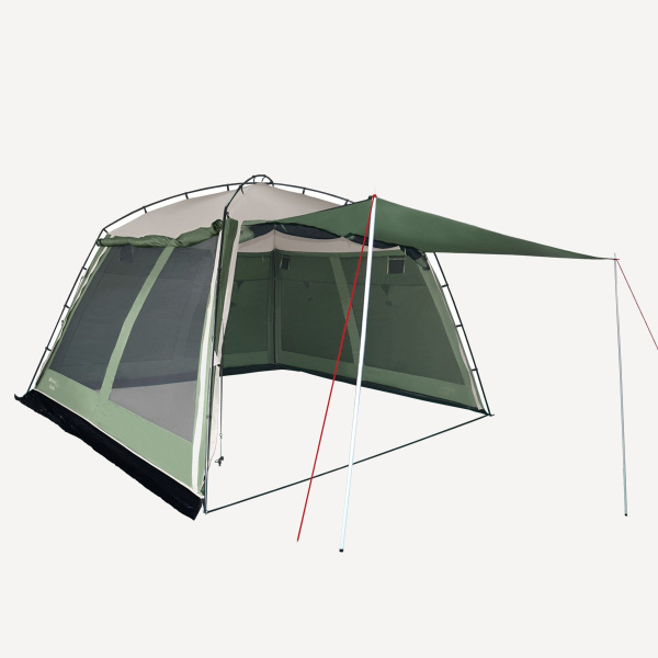 Палатка-шатер BTrace Camp (зеленый / бежевый, 375*365*240 см)